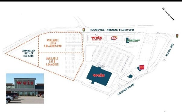 1800 Roosevelt Ave, York, PA à louer - Plan de site - Image 3 de 3