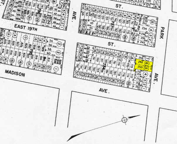 248-250 Park Ave, Paterson, NJ à vendre - Plan cadastral - Image 1 de 1