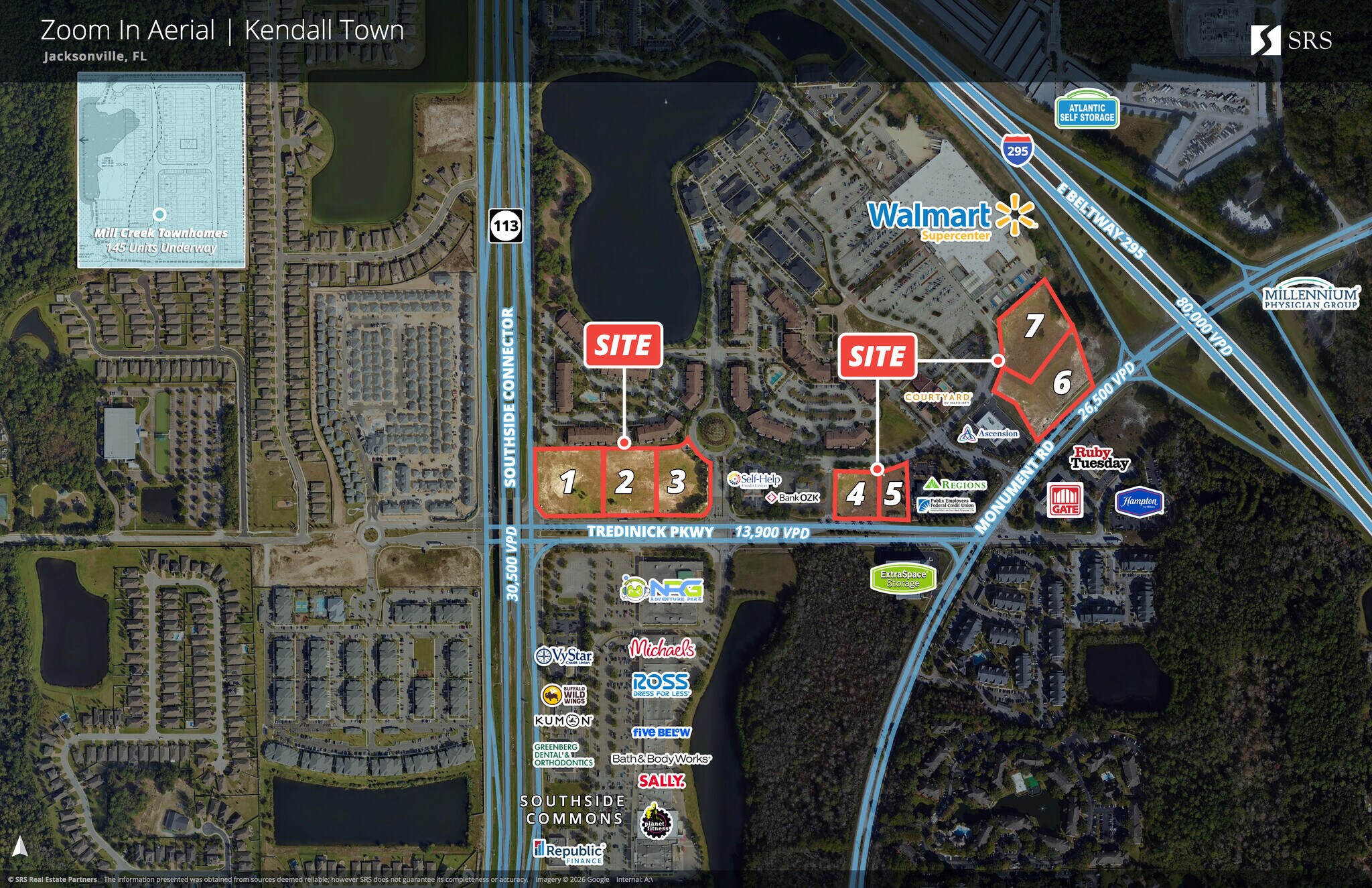 NWC I-295 & Monument Jacksonville FL rd, Jacksonville, FL for sale Primary Photo- Image 1 of 4