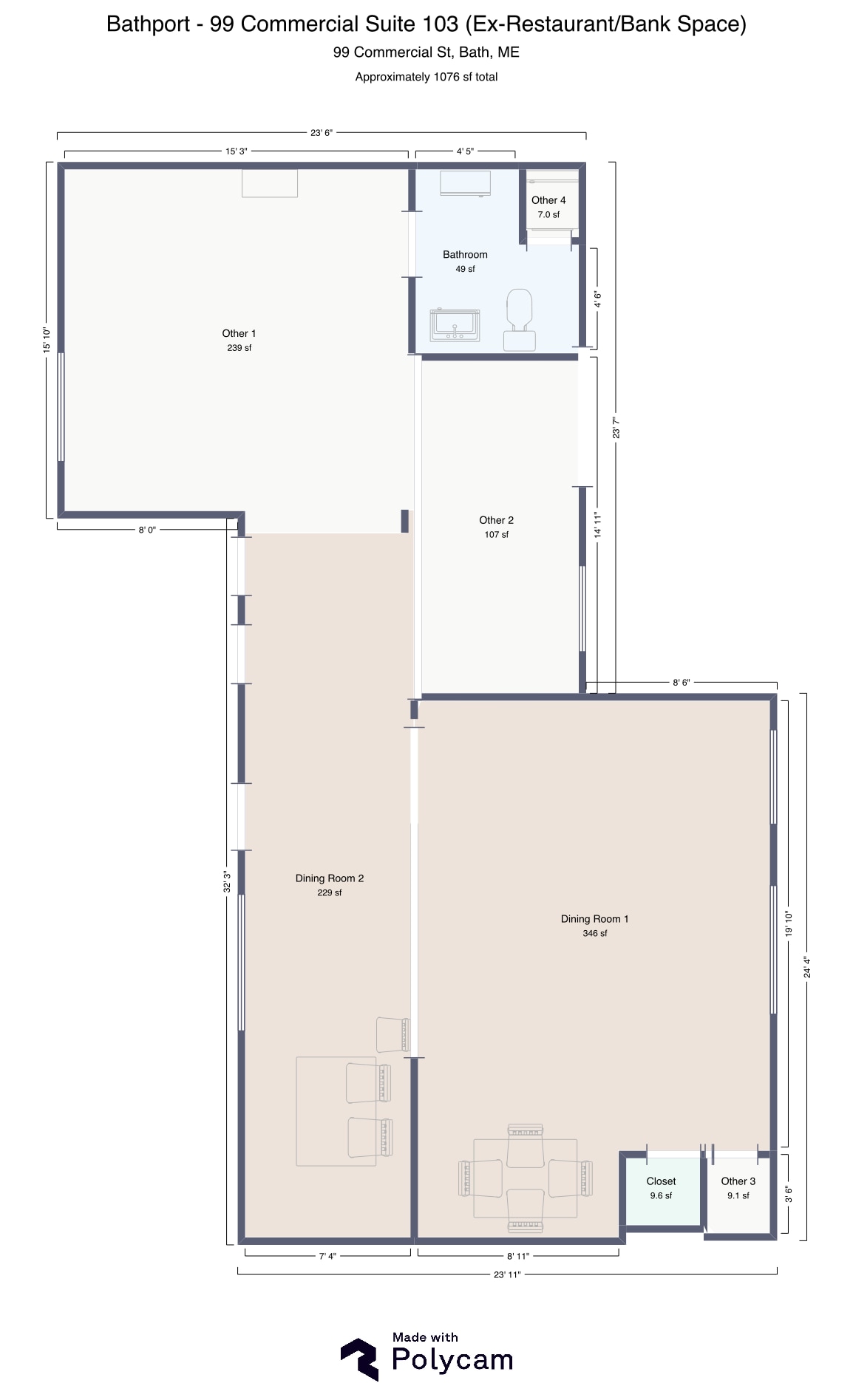 97-99 Commercial St, Bath, ME for lease Floor Plan- Image 1 of 4