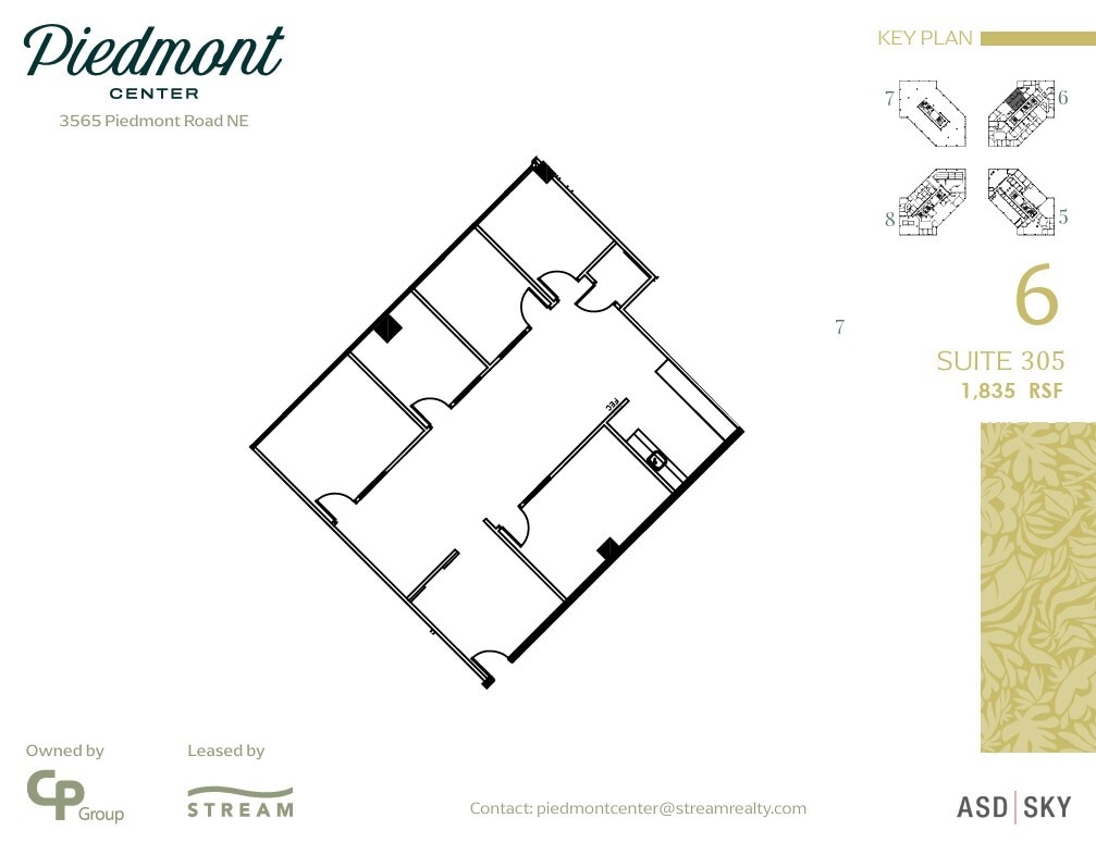 3495 Piedmont Rd NE, Atlanta, GA à louer Plan d’étage- Image 1 de 1