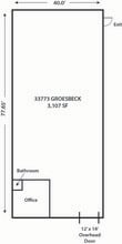 33755-33789 Groesbeck Hwy, Fraser, MI for lease Floor Plan- Image 1 of 1