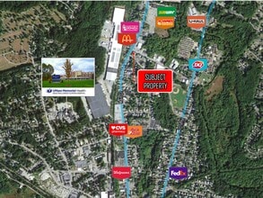 1031 Main St, Clinton, MA - AERIAL  map view - Image1