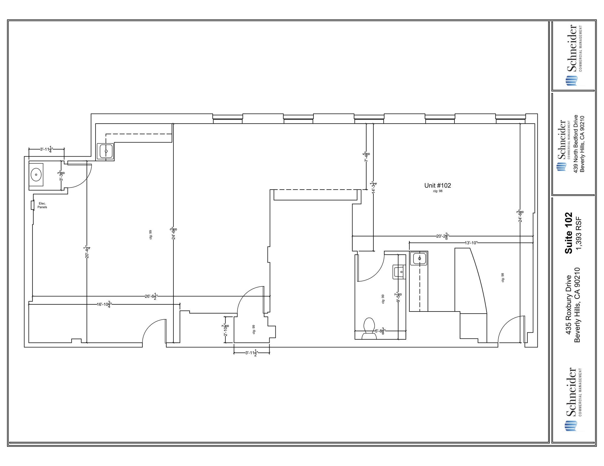 435 N Roxbury Dr, Beverly Hills, CA à louer Plan de site- Image 1 de 3