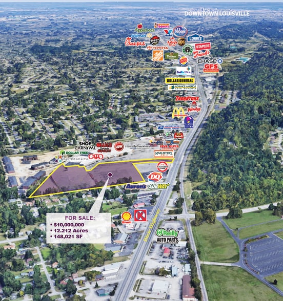 9070 Dixie Hwy, Louisville, KY à vendre - Aérien - Image 2 de 3