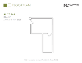 1212 E Lancaster Ave, Fort Worth, TX for lease Floor Plan- Image 1 of 1