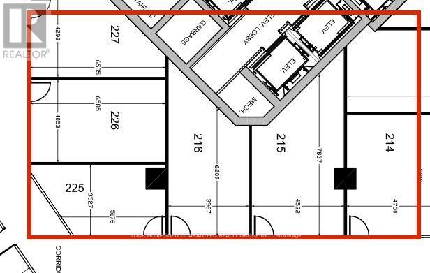 7163 Yonge St, Markham, ON L3T 0C6 - Unit 225 - - Floor Plan - Image 1 of 4