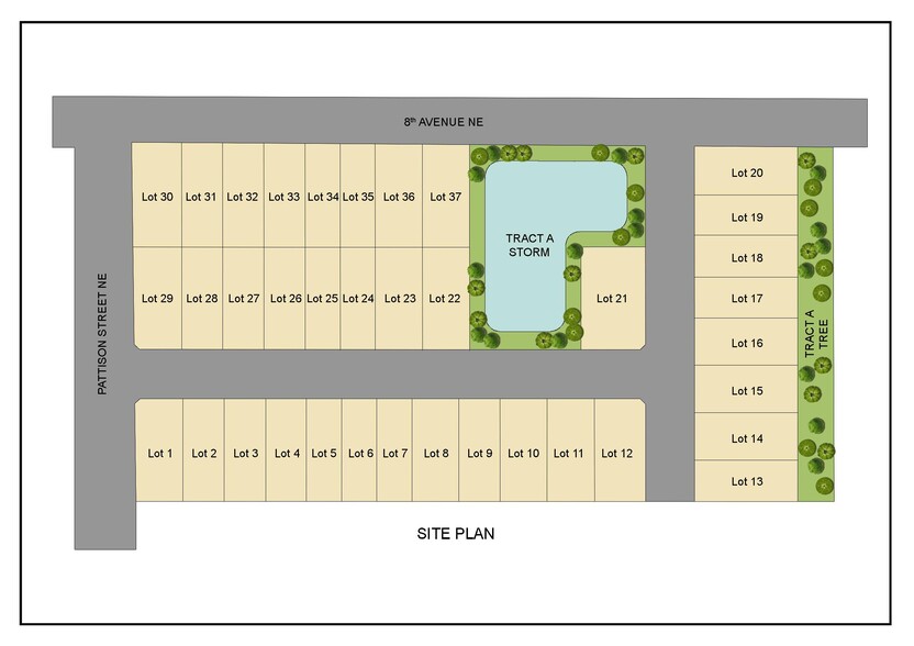 604 Pattison St NE, Olympia, WA à vendre - Plan cadastral - Image 1 de 1