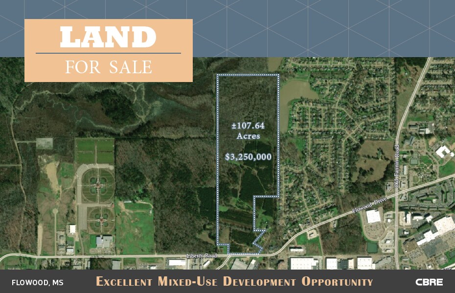 0000 Liberty Rd, Flowood, MS à vendre Aérien- Image 1 de 2