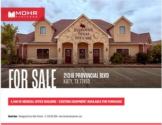 Plus de détails pour 21318 Provincial Blvd, Katy, TX - Bureau à vendre