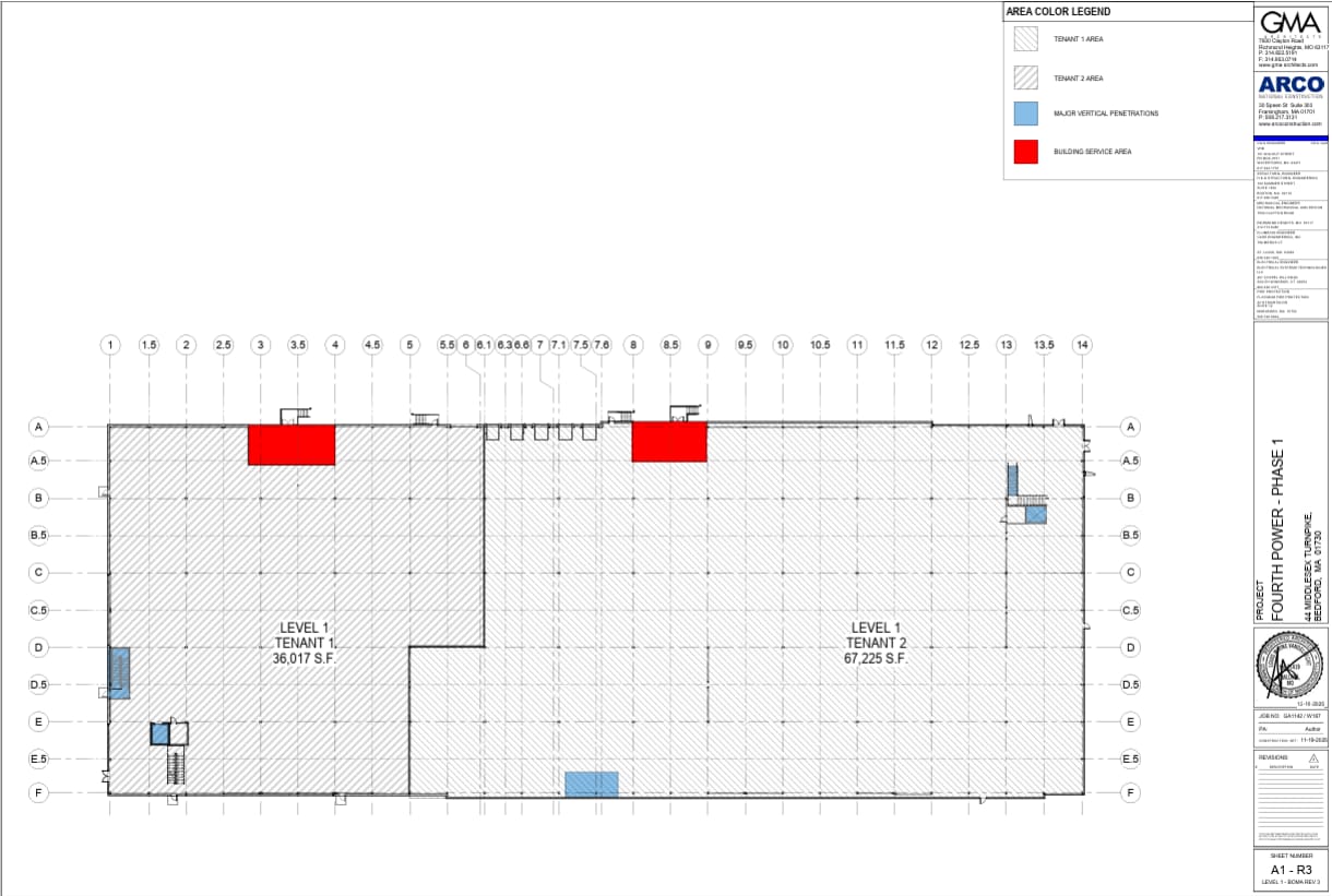 44 Middlesex Tpke, Bedford, MA for lease Floor Plan- Image 1 of 2