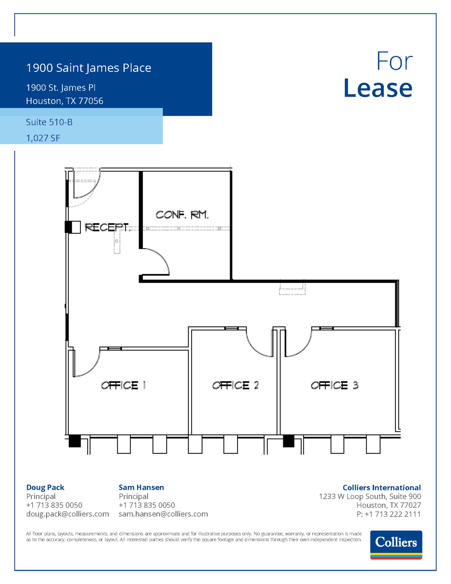 1900 St James Pl, Houston, TX for lease Floor Plan- Image 1 of 1