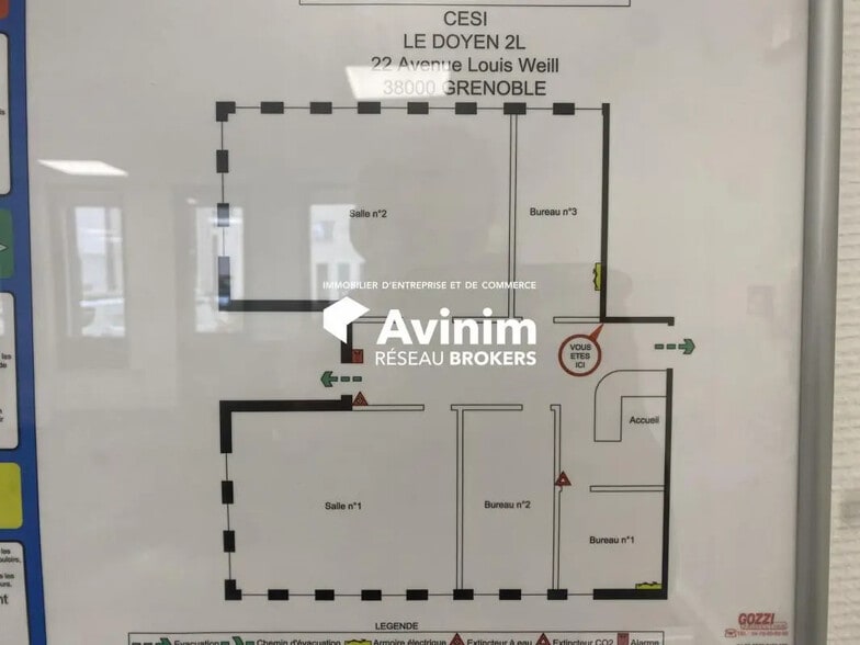 Office in Grenoble for lease - Floor Plan - Image 2 of 5