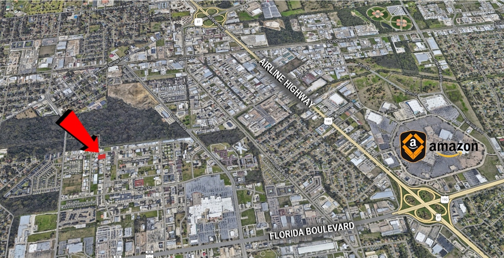 1123 Carrollton, Baton Rouge, LA for lease - Aerial - Image 3 of 3