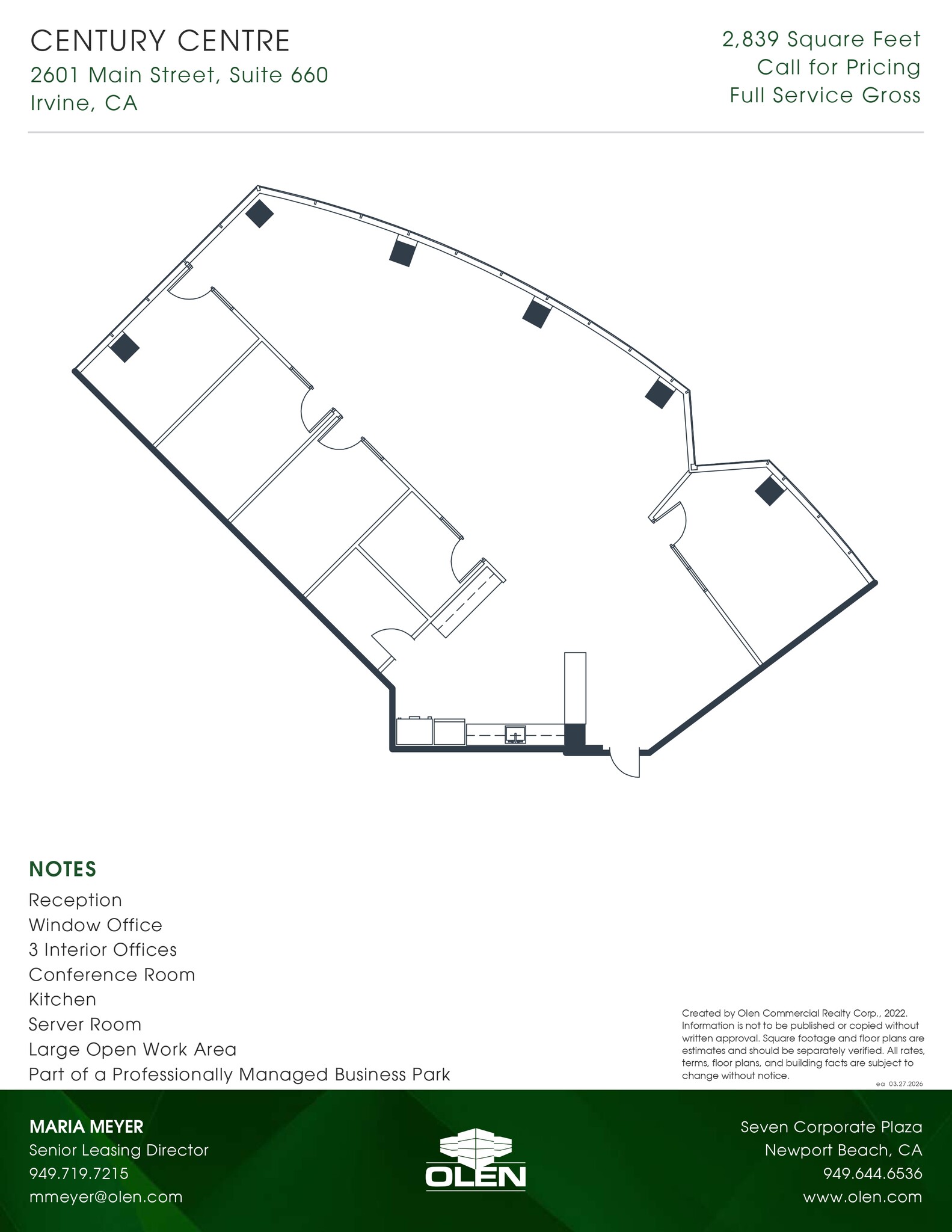 2601-2603 Main St, Irvine, CA for lease Floor Plan- Image 1 of 1