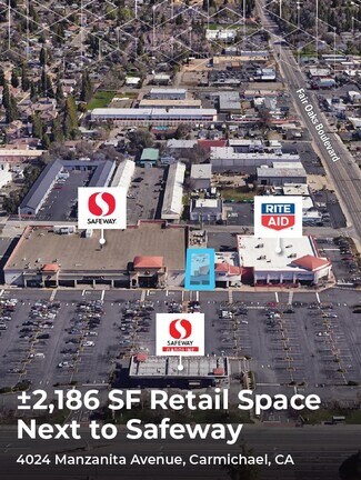 Plus de détails pour 4010-4020 Manzanita Ave, Carmichael, CA - Commerce de détail à louer