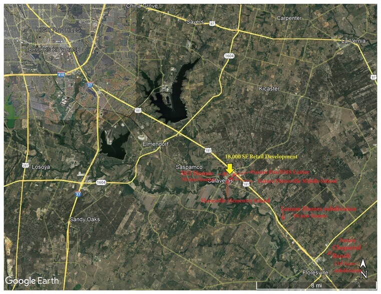FM 775, Floresville, TX à louer - Aérien - Image 3 de 8