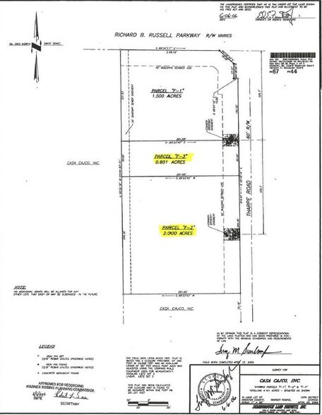 Tharpe Rd, Warner Robins, GA à vendre - Plan cadastral - Image 3 de 3