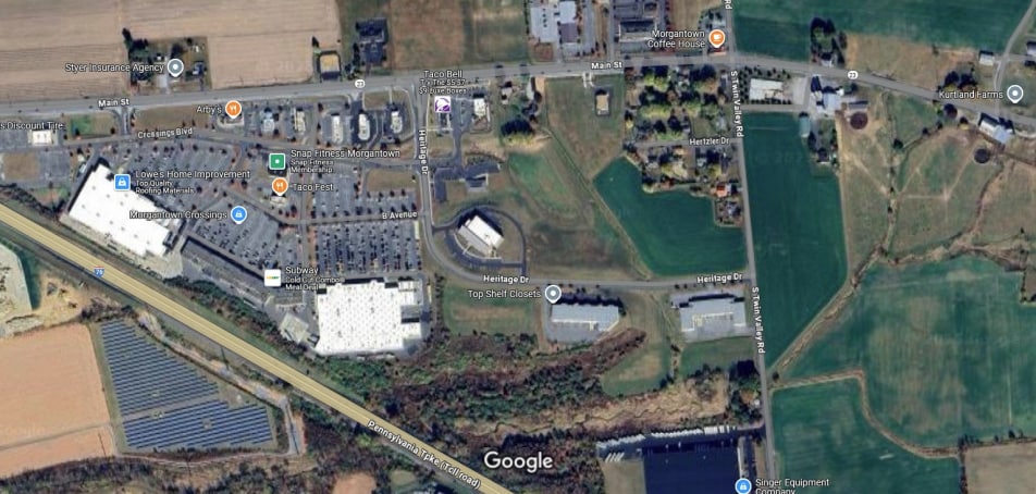 1000 Heritage Drive Dr, Elverson, PA for sale Aerial- Image 1 of 2