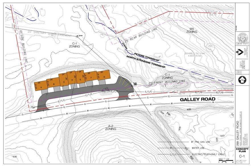 360 Galley Rd, Canonsburg, PA à vendre - Plan de site - Image 2 de 2