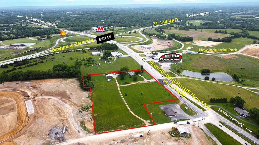 2084 Harrodsburg Rd, Lawrenceburg, KY à vendre - Aérien - Image 2 de 6