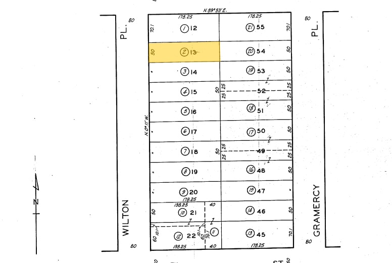 1608-1610 S Wilton Pl, Los Angeles, CA à vendre - Plan cadastral - Image 2 de 25