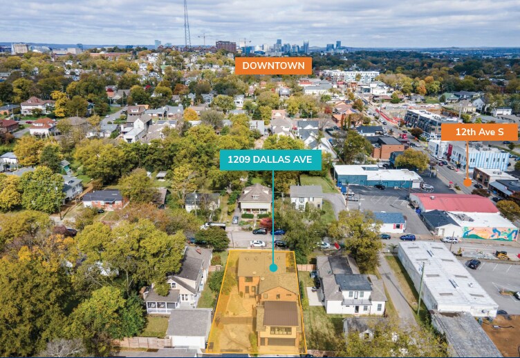 1209 Dallas Ave, Nashville, TN à vendre Aérien- Image 1 de 1