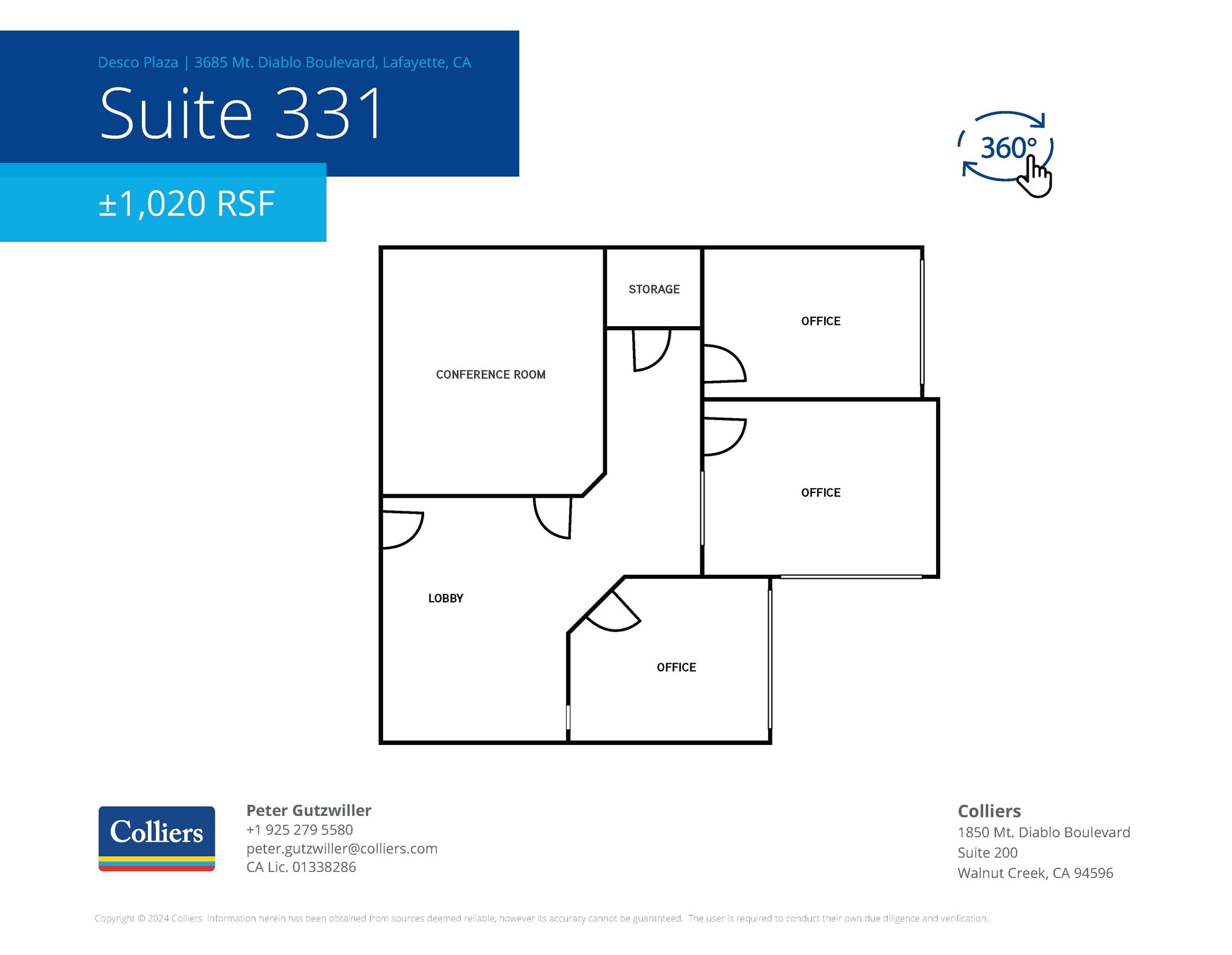 3685 Mount Diablo Blvd, Lafayette, CA à louer Plan d’étage- Image 1 de 1