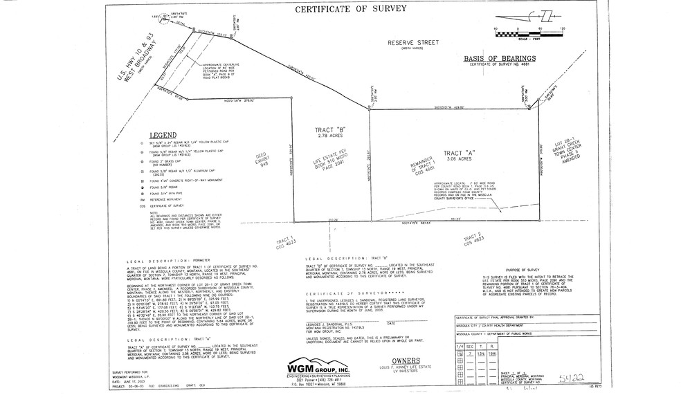 W Broadway St, Missoula, MT à vendre - Plan cadastral - Image 1 de 1