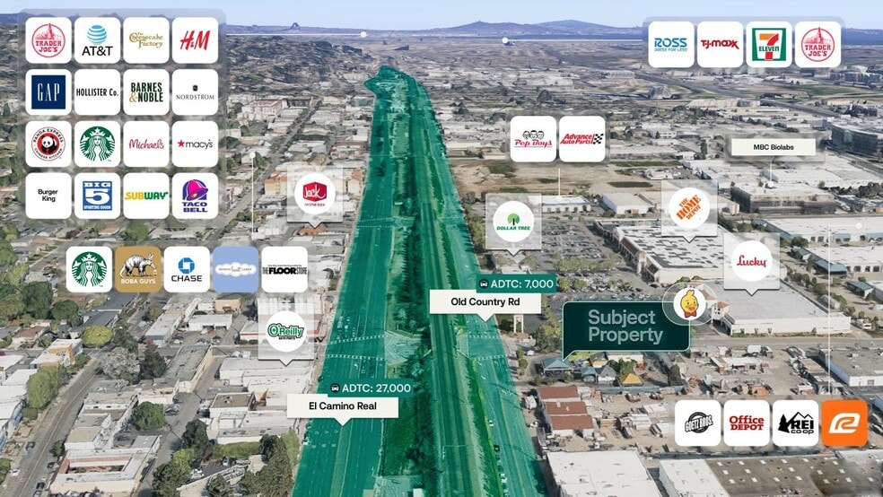 1301 Old County Rd, San Carlos, CA à vendre - Photo du bâtiment - Image 2 de 3