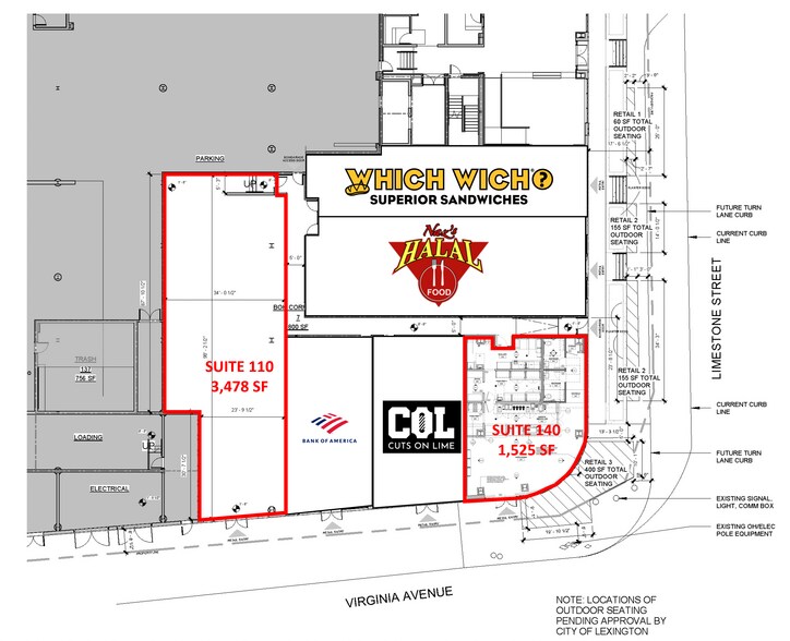 685 S Limestone, Lexington, KY à louer - Plan d’étage - Image 2 de 5