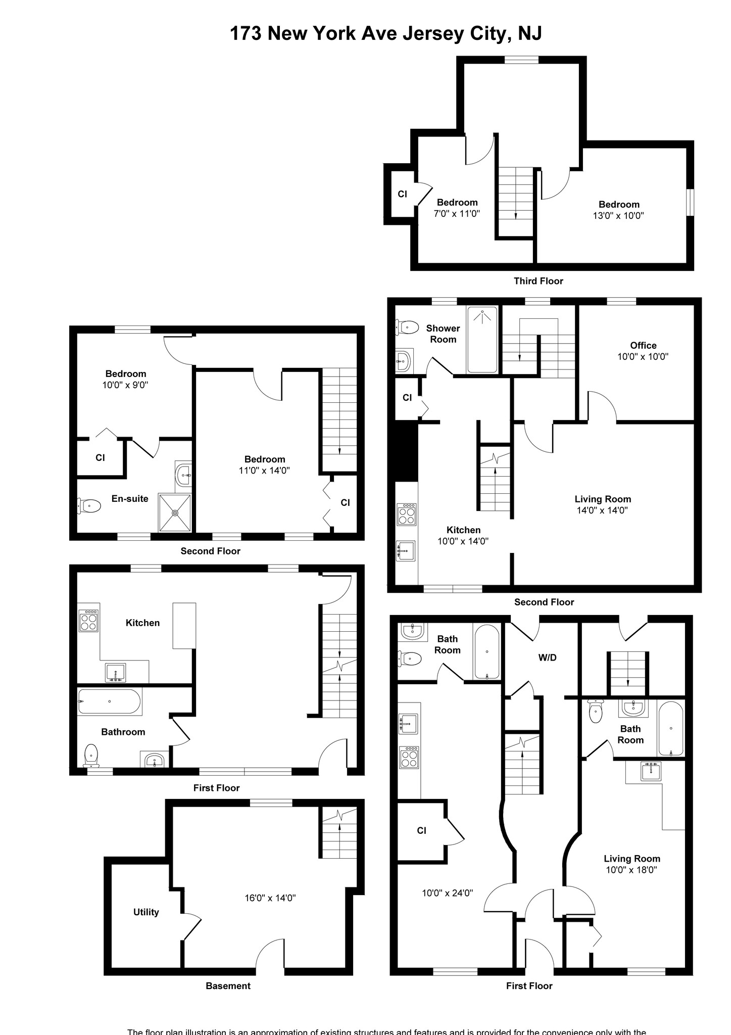 173 New York Ave, Jersey City, NJ for sale Floor Plan- Image 1 of 1