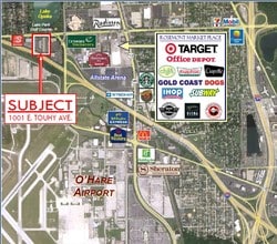 1001 E Touhy Ave, Des Plaines, IL - Aérien  Vue de la carte