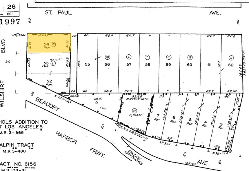 1013-1015 Wilshire Blvd, Los Angeles, CA à louer - Plan cadastral - Image 2 de 6