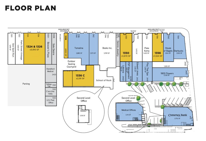 1320-1328 Park St, Alameda, CA for lease - Site Plan - Image 2 of 3