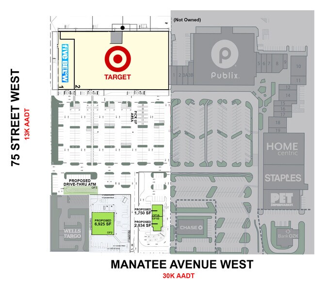 7208-7324 Manatee Ave W, Bradenton, FL à louer - Photo du bâtiment - Image 2 de 7