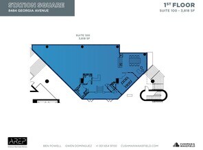 1100 Wayne Ave, Silver Spring, MD à louer Plan d’étage- Image 1 de 1