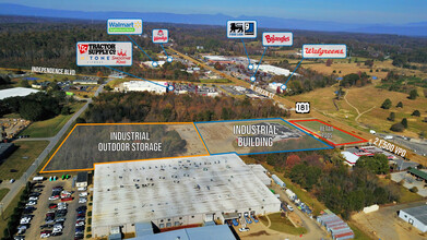 833 N Green St, Morganton, NC - aerial  map view