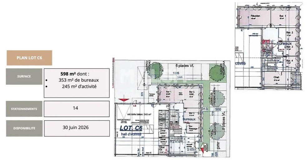 Flex dans Saint-Priest à louer - Plan d’étage - Image 2 de 2