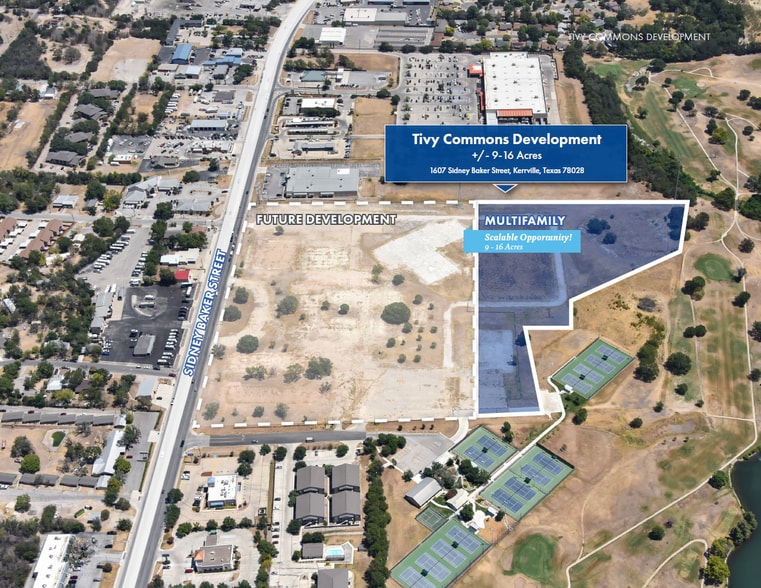 Sidney Baker Street, Kerrville, TX for sale - Aerial - Image 2 of 4