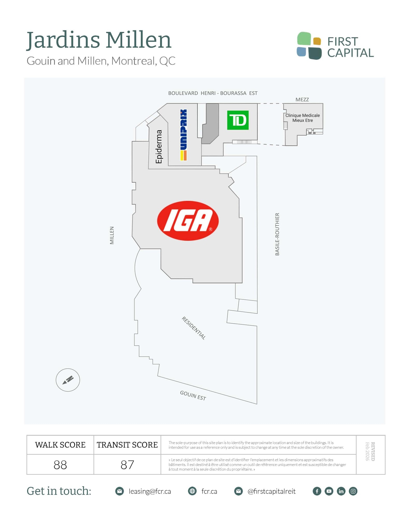 10800 Av Millen, Montréal, QC à louer Plan de site- Image 1 de 1