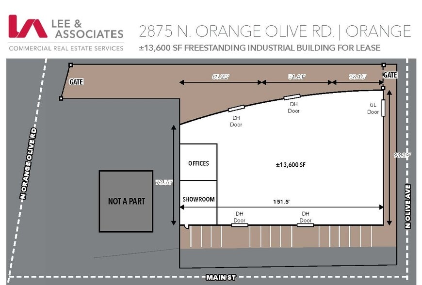 2875 Orange Olive Rd, Orange, CA à louer - Plan de site - Image 1 de 17