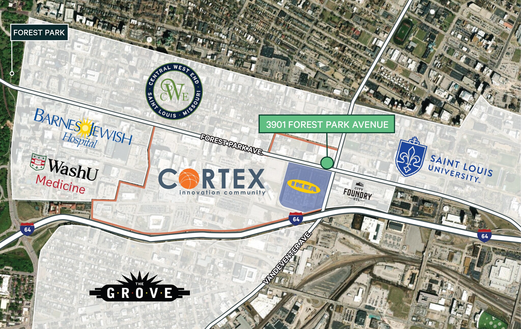 3901 Forest Park Ave, Saint Louis, MO à vendre Photo du bâtiment- Image 1 de 2