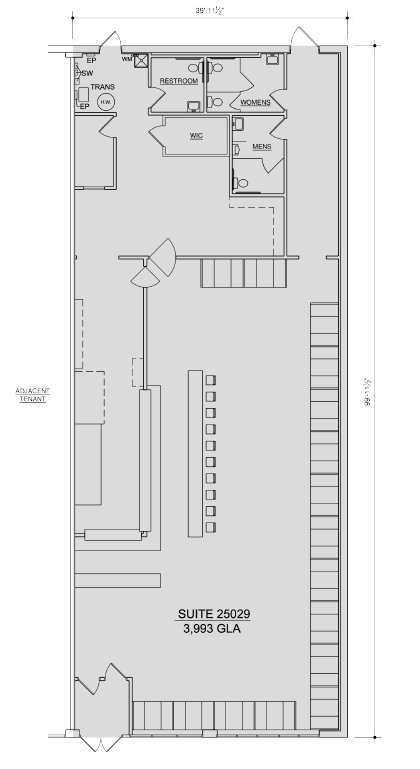 25005-25029 Van Dyke Ave, Center Line, MI à louer Plan d’étage- Image 1 de 1