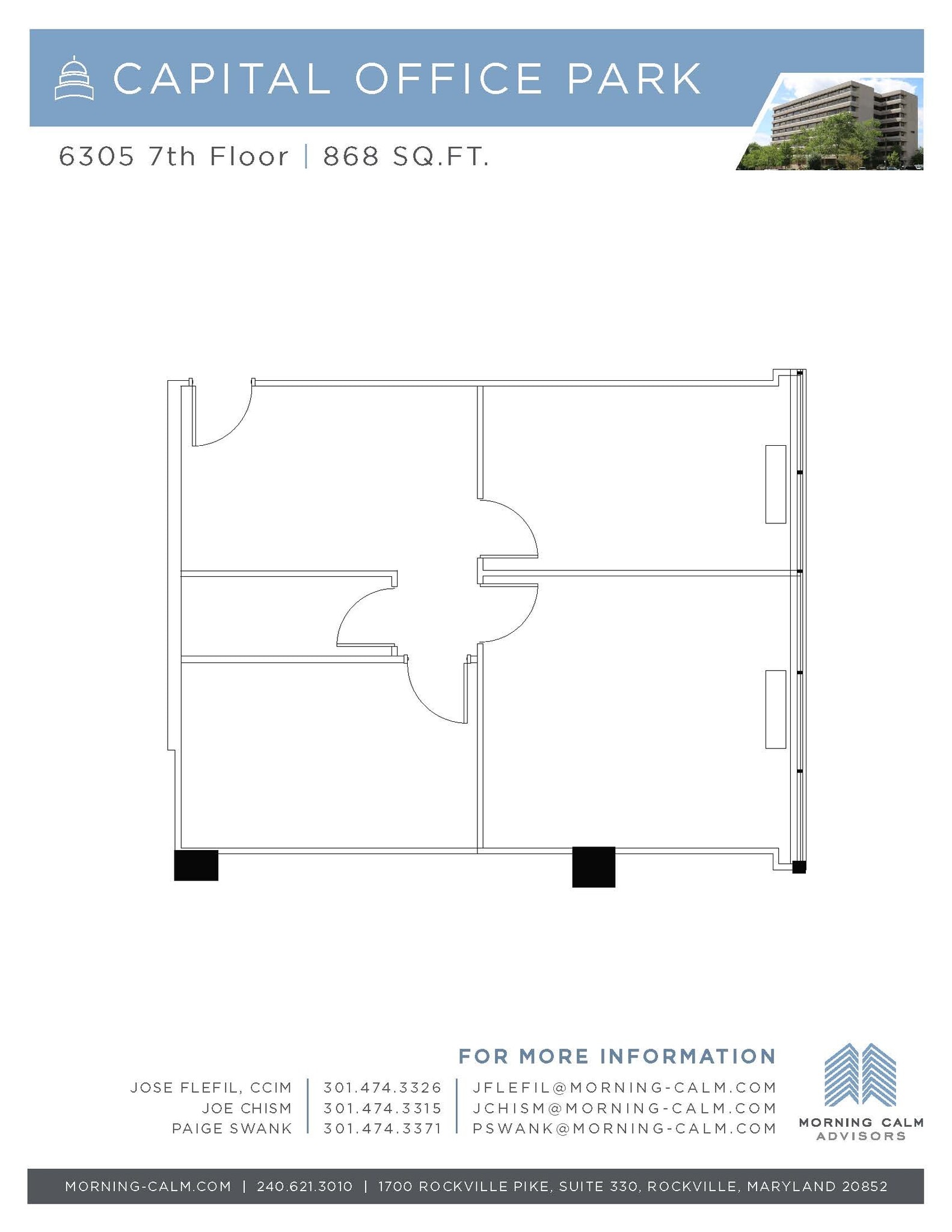 6305 Ivy Ln, Greenbelt, MD for lease Floor Plan- Image 1 of 1