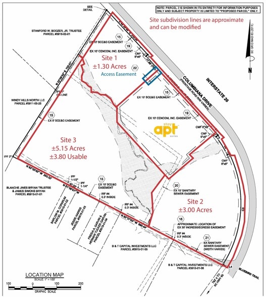 Columbiana Dr, Irmo, SC for sale - Site Plan - Image 2 of 2