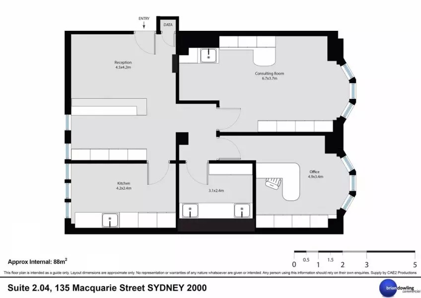 135-137 Macquarie St, Sydney, NSW 2000 - Unit 2.04 -  - Floor Plan - Image 1 of 9