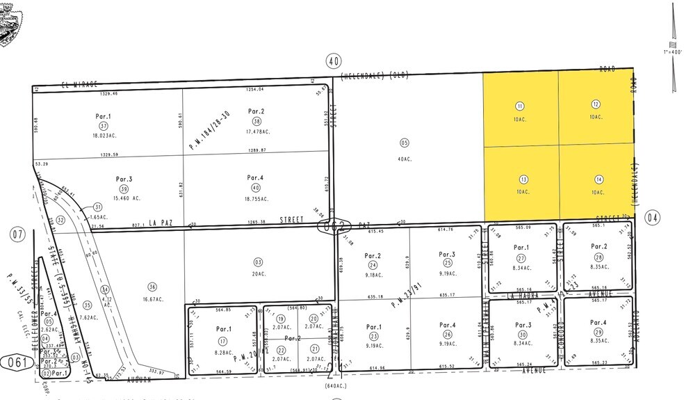 NWC La Paz Ave & Adelanto Rd, Adelanto, CA à vendre - Plan cadastral - Image 2 de 3
