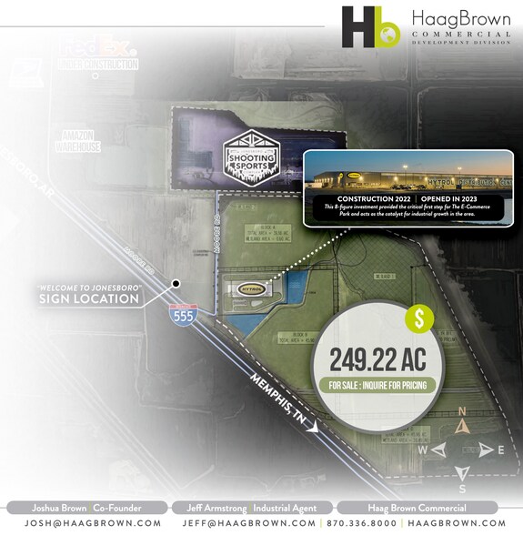 3702 Moore Rd, Jonesboro, AR à vendre - Aérien - Image 2 de 8