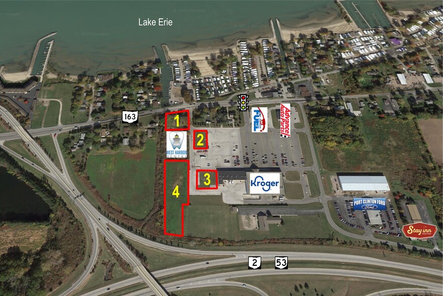 State Route 163, Port Clinton, OH for lease - Aerial - Image 1 of 9